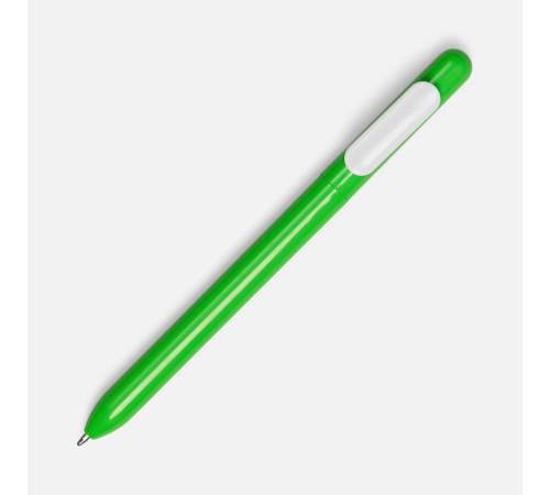 Ручка шариковая Swiper, зеленая с белым
