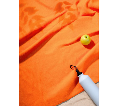 Флисовый плед Warm&Peace, оранжевый