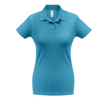 Рубашка поло женская ID.001 бирюзовая