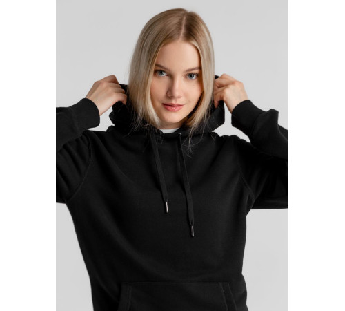 Толстовка с капюшоном унисекс King, черная