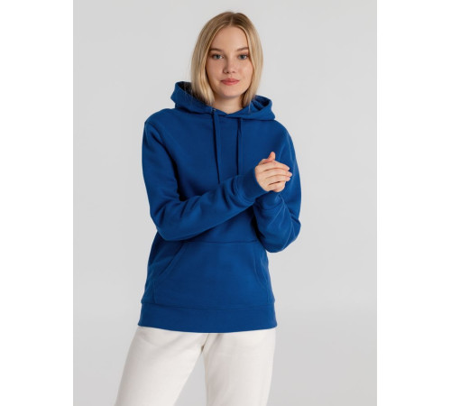Толстовка с капюшоном унисекс King, ярко-синяя