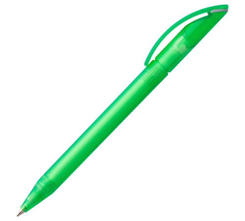 Ручка шариковая Prodir DS3 TFF Ring, светло-зеленая с серым