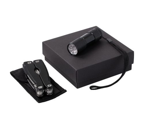 Набор Handmaster: фонарик и мультитул, черный