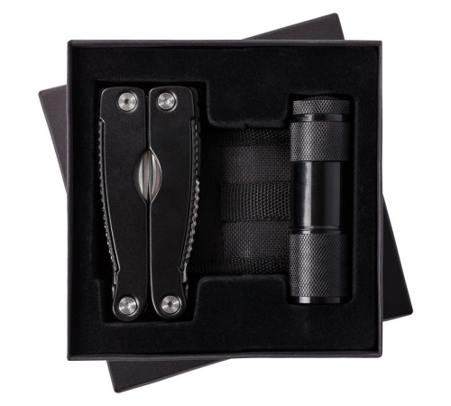 Набор Handmaster: фонарик и мультитул, черный