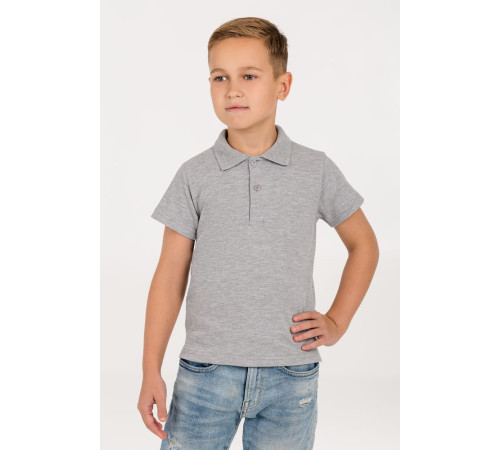 Рубашка поло детская Virma Kids, серый меланж