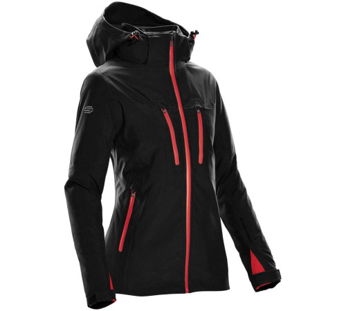 Куртка-трансформер женская Matrix, черная с красным