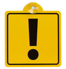 Знак автомобильный на присоске «Начинающий водитель»