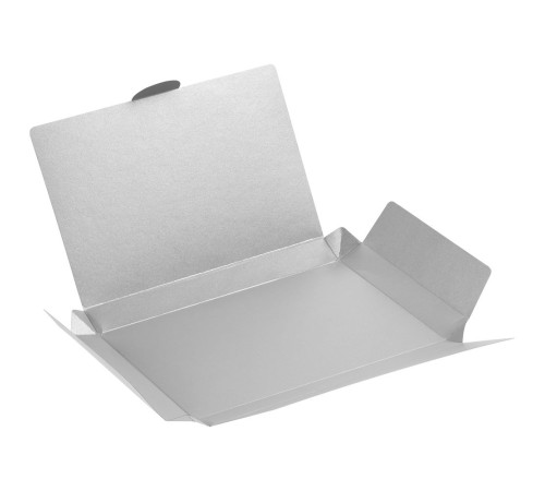 Коробка самосборная Flacky Slim, серебристая