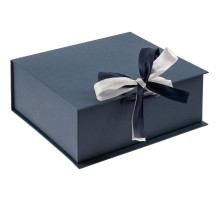 Коробка на лентах Tie Up, малая, темно-синяя