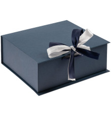 Коробка на лентах Tie Up, малая, темно-синяя