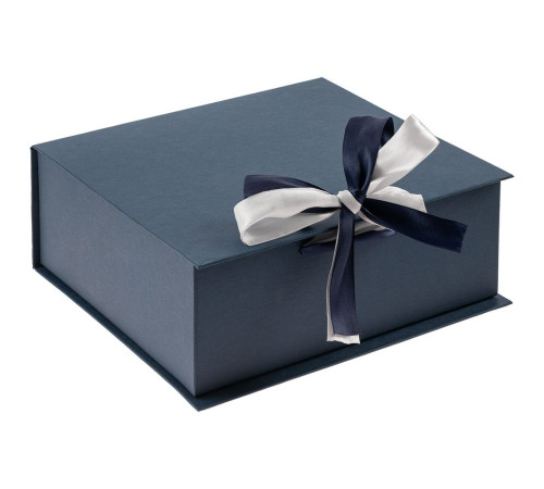 Коробка на лентах Tie Up, малая, темно-синяя
