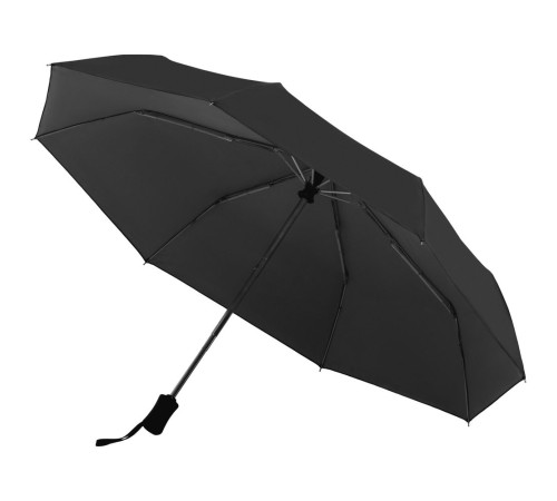Зонт складной Manifest Color со светоотражающим куполом, черный
