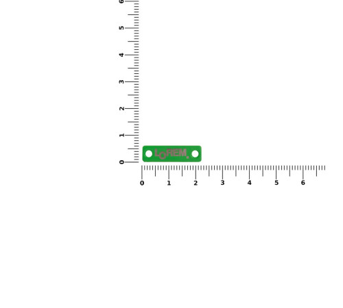 Шильдик металлический Alfa Liten, зеленый неон