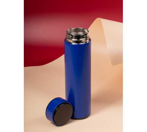 Смарт-бутылка с заменяемой батарейкой Long Therm, синяя