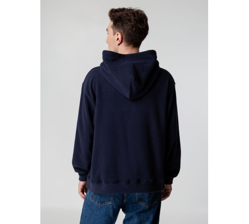 Худи флисовое унисекс Manakin, темно-синее