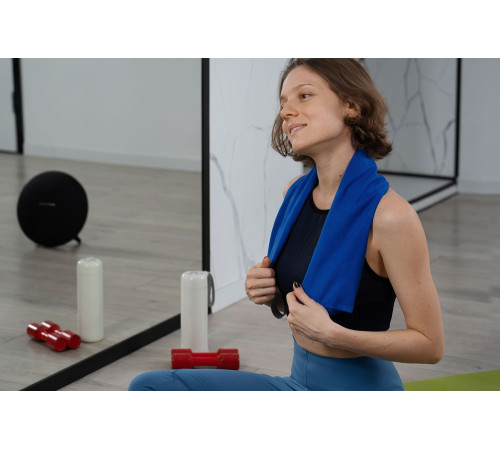 Спортивное полотенце Vigo Small, синее