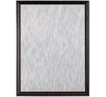 Плакетка Plaque, большая, венге с серебристой пластиной