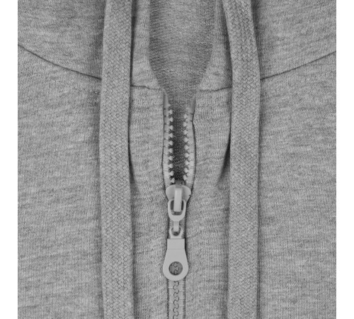 Толстовка на молнии с капюшоном Siverga 2.0, серый меланж