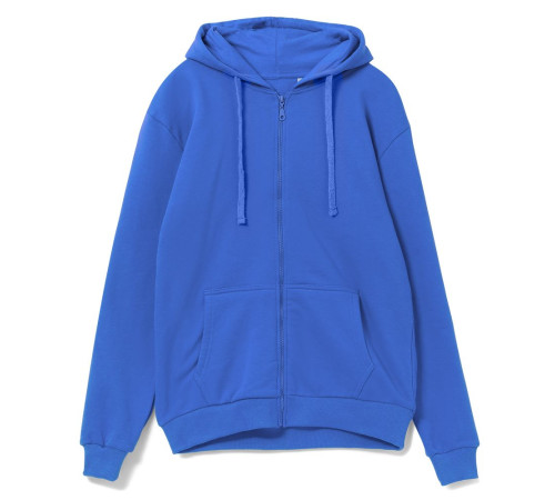 Толстовка на молнии с капюшоном Siverga 2.0, ярко-синяя