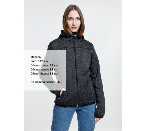 Куртка с капюшоном унисекс Gotland, черная