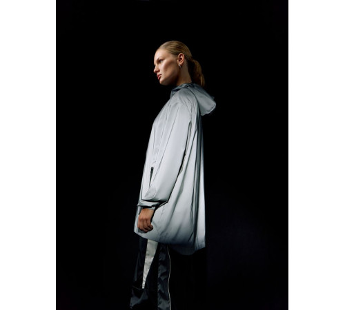 Парка Manifest из светоотражающей ткани, серая