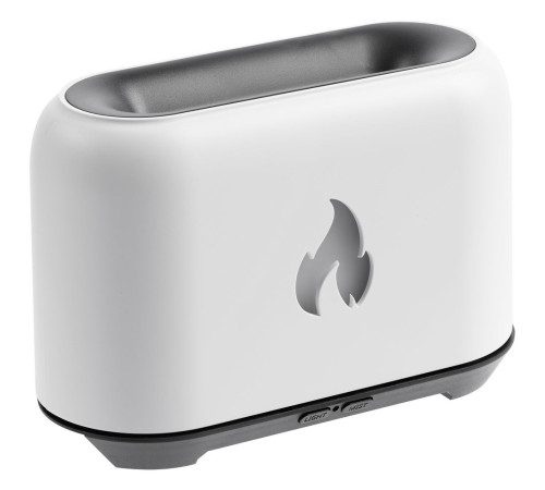 Увлажнитель-ароматизатор Fire Flick с имитацией пламени, белый