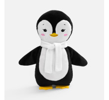 Мягкая игрушка Beastie Toys, пингвиненок с белым шарфом