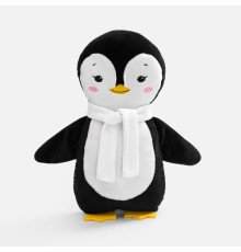Мягкая игрушка Beastie Toys, пингвиненок с белым шарфом