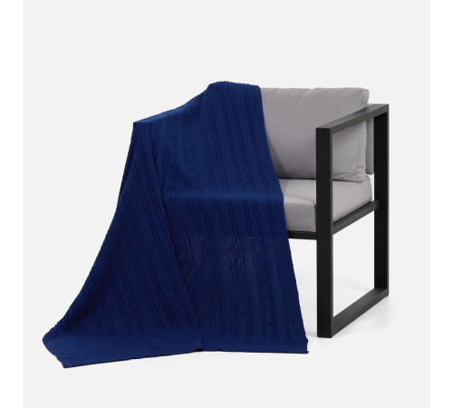 Плед Remitti, темно-синий (кобальт)