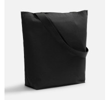 Шопер B5, черный с широкими черными ручками