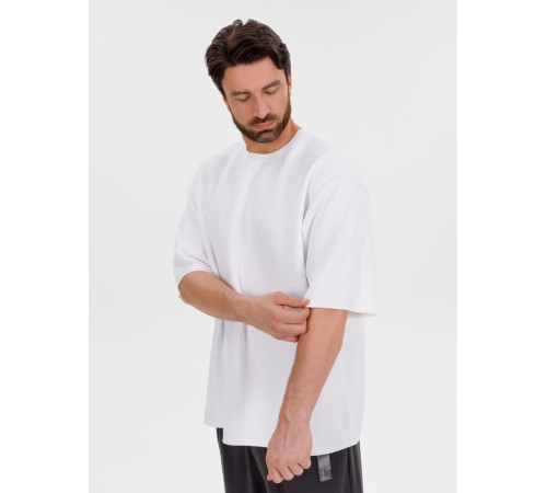 Джемпер с коротким рукавом Siluetti Volumica, молочно-белый