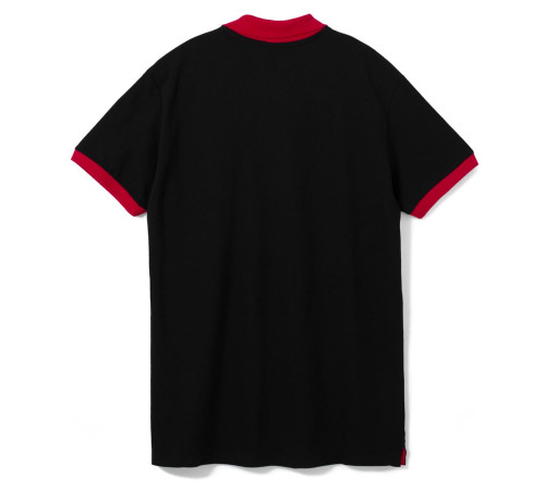 Рубашка поло Prince 190, черная с красным