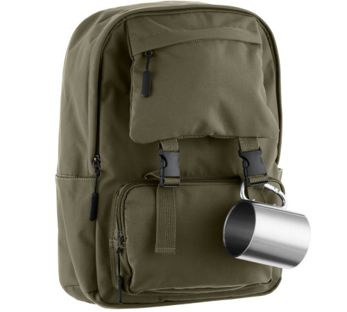 Кружка Trek, с серебристой ручкой-карабином