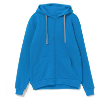 Толстовка на молнии с капюшоном Siverga, бирюзовая