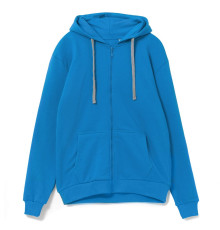 Толстовка на молнии с капюшоном Siverga, бирюзовая