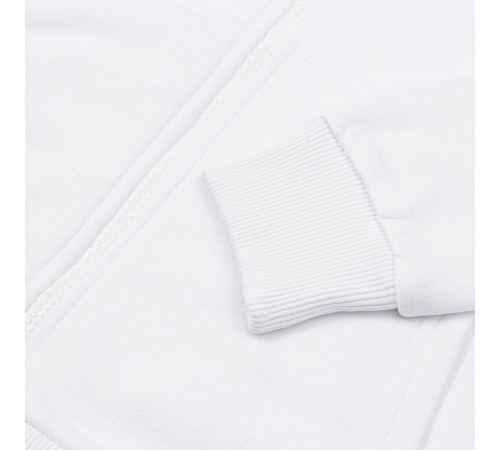 Толстовка на молнии с капюшоном Unit Siverga Heavy, белая