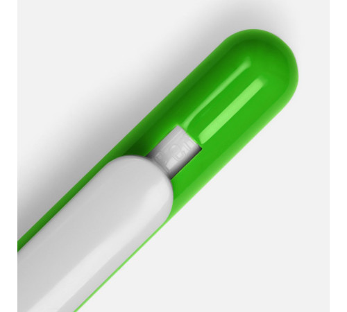 Ручка шариковая Swiper, зеленая с белым