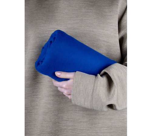 Флисовый плед Warm&Peace, ярко-синий