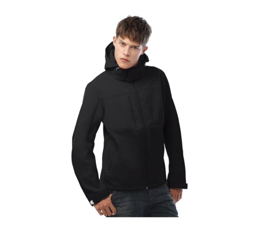 Куртка мужская Hooded Softshell черная