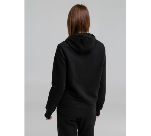 Толстовка на молнии с капюшоном унисекс King, черная
