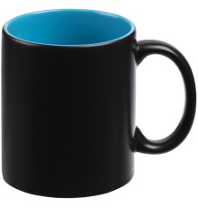 Кружка-хамелеон On Display, матовая, черная с голубым