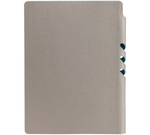 Ежедневник Flexpen, недатированный, серебристо-бирюзовый