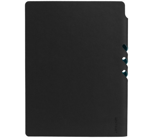 Ежедневник Flexpen Black, недатированный, черный с бирюзовым