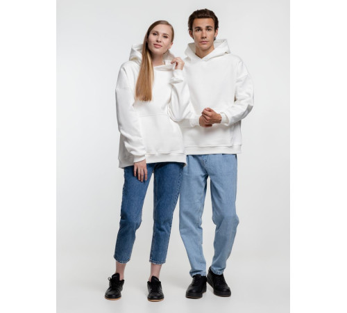 Худи оверсайз Kulonga Comfort Heavy, молочно-белое