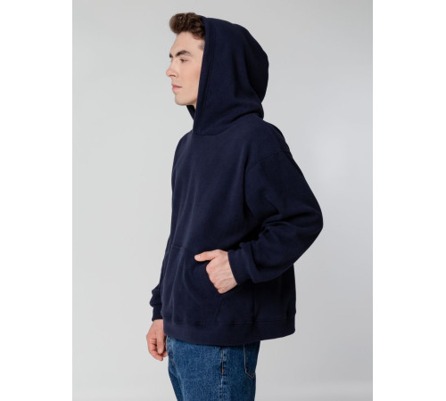 Худи флисовое унисекс Manakin, темно-синее