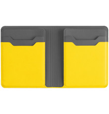 Картхолдер с отделением для купюр Dual, желтый