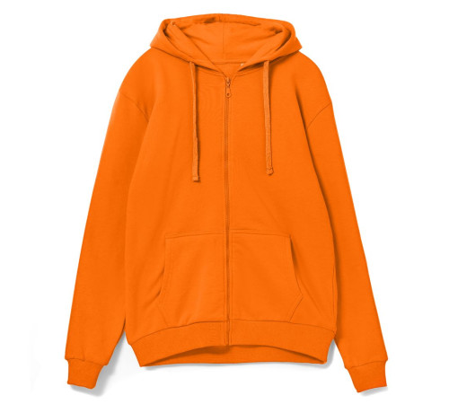 Толстовка на молнии с капюшоном Siverga 2.0, оранжевая