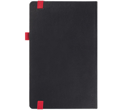 Ежедневник Ton, недатированный, черный с красным