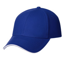 Бейсболка Spiker, ярко-синяя с белым