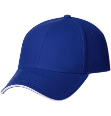 Бейсболка Spiker, ярко-синяя с белым